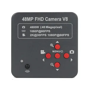 2K 48MP 1080P HD USB顕微鏡カメラ120X-300X Cマウントレンズ工業用電子デジタル顕微鏡修理はんだ付け用 - Product Image 5