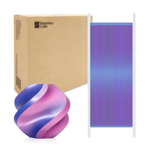 ไส้พิมพ์ 3 มิติ Original Bamboo Lab PLA Silk Multi-Color ขนาด 1.75 มม. น้ำหนัก 1 กก. - สี Neon City (13903) Silk Rainbow PLA Filament - Product Image 1
