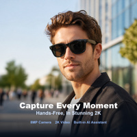 Lunettes Intelligentes à Caméra IA 8MP 2K EIS Appels Vidéo Transfert WiFi Traduction en Temps Réel IP65 OEM W610 Chargement Magnétique