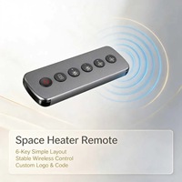 Control remoto RF de 6 teclas para calefactor de aire caliente, controlador de calefacción de repuesto ABS, OEM ODM personalizado JCXK