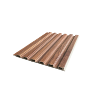 Décoration murale d'intérieur en gros Panneau de revêtement en bois demi-cercle pour la maison