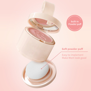 6 colores OEM versátil fácil de mezclar Dulce Crema femenina terciopelo niebla mate contorno Natural impermeable rubor en polvo con hojaldre - Product Image 2