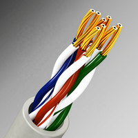 Kabel komunikasi jaringan tembaga telanjang Ethernet kabel LAN Cat5e kualitas tinggi