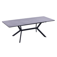 Échantillon Gratuit - Table de Salle à Manger Rectangulaire Extensible de Luxe Moderne Scandinave en MDF pour 8 Personnes, Meuble de Cuisine en provenance de Chine