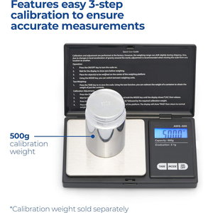 Báscula Digital de Bolsillo Profesional de Alta Precisión de 200g 500g 1kg 0.01g con Batería para Accesorios para Fumar y Joyería - Product Image 5
