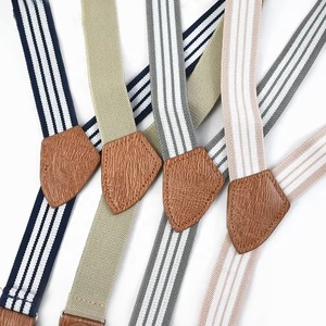Meetee SP617 2,5*75cm <span class=keywords><strong>Tirantes</strong></span> ajustables nuevas correas de cinturón elástico a rayas <span class=keywords><strong>con</strong></span> Clip para hombres pantalones <span class=keywords><strong>tirantes</strong></span> - Product Image 1