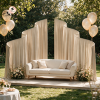 Support de rideau ANNIELU en spandex robuste en forme de S, pour rideau ondulé irrégulier, décoration de scène de mariage, événement, fête, luxe