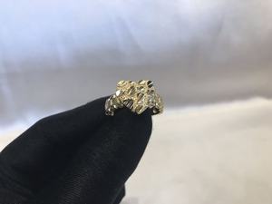 Anello Personalizzato in Acciaio Inossidabile Placcato Oro 18K con Taglio Diamante, Anello a Pepita con Cartone Animato, Gioielli Carini per Donne e Ragazze, Idea Regalo - Product Image 3