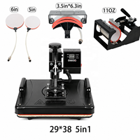 Presse à Chaud 5-en-1 29*38cm Direct Usine pour Sublimation et Transfert – Équipement d'Impression pour T-shirts, Casquettes et Petites Entreprises