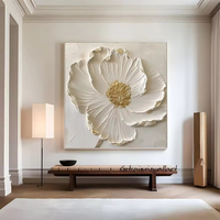 Art moderne personnalisé Peinture à l'huile florale faite à la main sur toile Art mural de luxe