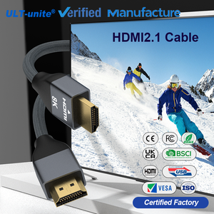 ULT-unite <strong>Short</strong> <strong>HDMI</strong> to <strong>HDMI</strong> Ultra High Speed <strong>HDMI</strong> <strong>Cable</strong> 2.1 8K 48Gbps Ultra HD 120Hz Shielded 2 Meters 1M - Product Image 1