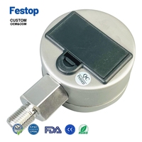 Festop Digital Pressure Gauge 0-1.6MPa Shock Resistant Digital Manometer for Water Oil Gas Hydraulic Vacuum Pressure Measurement
