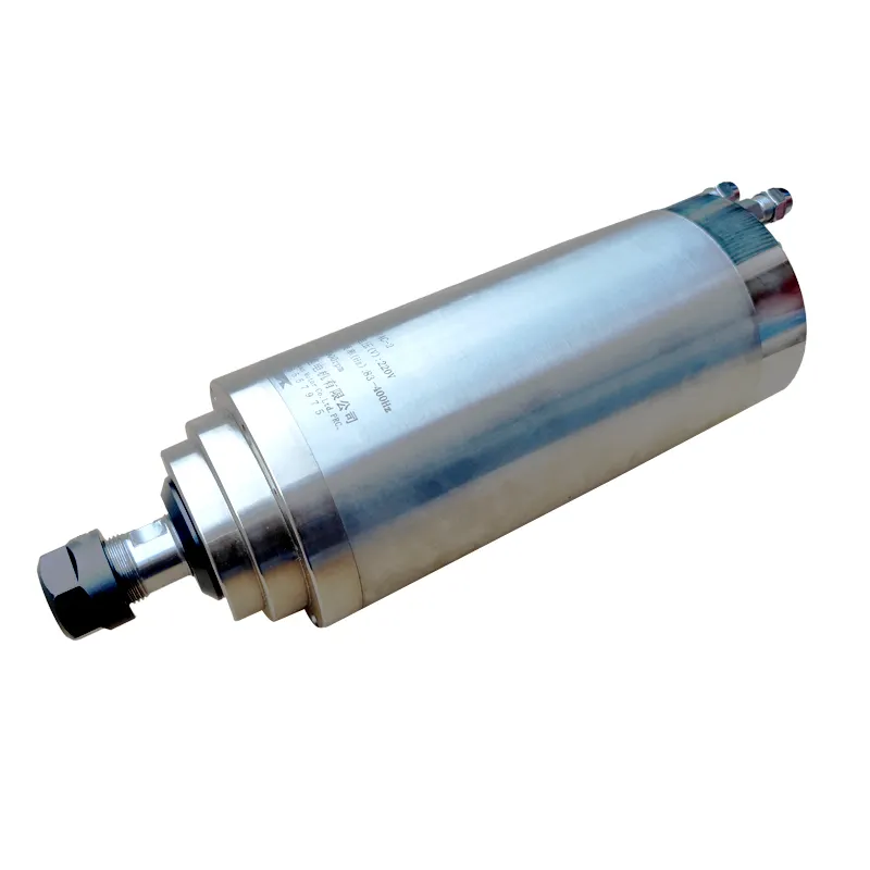CNC LY Etiqueta personalizada 24000rpm Motor de eixo de refrigeração a água para madeira, bomba de rolamento de novo estado, perfuração do motor PLC