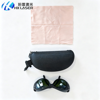 Gafas HXLASER 1064nm Od6 800-2000nm para Impresión Láser de Fibra, Soldadura, Grabado y Corte, OD6 0D8, con Certificación CE