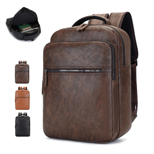 Zaino da Uomo all'Ingrosso di Fabbrica Impermeabile in Pelle PU Borsa <span class=keywords><strong>per</strong></span> Laptop Elegante <span class=keywords><strong>per</strong></span> Lavoro Università e Viaggi - Product Image 1