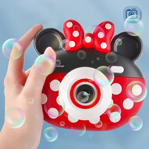 Light Up ของเล่น LED Micky Bubble เครื่องมินิม้าส์กล้องฟองฤดูร้อนของขวัญกลางแจ้งของเล่น