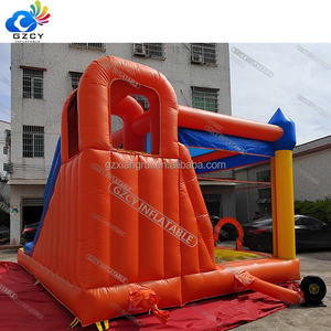 Glissière d'eau gonflable bleue commerciale de château plein d'entrain et <span class=keywords><strong>maison</strong></span> de rebond pour des parties sautant la <span class=keywords><strong>location</strong></span> de château - Product Image 6