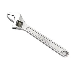 Cheap American type light duty carbon steel adjustable wrench spanner