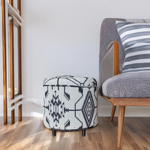 Pouf en bois massif, coussin de sol, repose-pieds, design traditionnel, assise douce, salon, chambre, école, aire de jeux, entrée, meubles de maison - Product Image 2