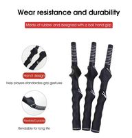 Empuñadura de Goma para Golf para Niños, para Mano Derecha, Antideslizante, para Ejercicios de Swing, Diseño Ergonómico, para Principiantes, Entrenamiento Correctivo