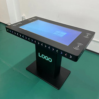 Software de reconocimiento de objetos de carga inalámbrica 43 pulgadas Smart LCD Touch Table Windows OS OEM Marquee Lamp Cash Coin Digital Poster