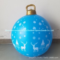 Boule de Noël gonflable en PVC la plus vendue – Nouveauté pour décorations extérieures et aménagements festifs