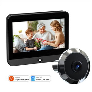 Tuya thông minh 1080P WIFI Kẽm hợp kim Hidden chuông cửa kỹ thuật số <span class=keywords><strong>Door</strong></span> <span class=keywords><strong>Viewer</strong></span> video cuộc gọi lổ nhìn trộm máy ảnh cửa Cat Eye cho an ninh nhà - Product Image 1