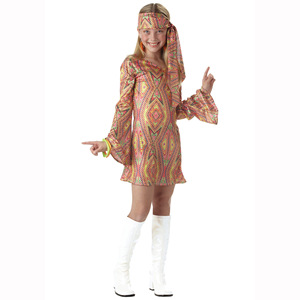 Disfraz Retro de los Años 60 y 70 para Mujer, Estilo Disco, Hippie, Groovy, para Actuaciones, Carnaval, Ropa de Chica Hippie - Product Image 2