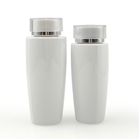Bouteille vide en PET blanc personnalisée de 100-300 ml pour cosmétiques, gel, démaquillant, eau, shampoing, tonique, sérum – Emballage cosmétique en gros
