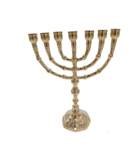 Portavelas Moderno 7 Brazos Mayorista Proveedor Aluminio Menorah Candelabro Judaica Candelabro Ramas Menorah - Product Image 1
