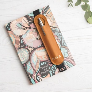 Personalized <strong>Pen</strong> Holder Elastic Band Pu Leather Single <strong>Pen</strong> <strong>Pouch</strong> for Journal Notebook - Product Image 4