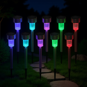 Lampes solaires de jardin à LED, 10 pièces, lampes d'extérieur pour pelouse, chemin, paysage, IP65, Installation facile pour la cour - Product Image 2