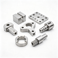 Pièces d'automatisation OEM en acier inoxydable usinées CNC par électroérosion à fil, pour brochage, arbre cannelé, support de connexion, plaque de base, bloc de fixation