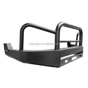 Nouvelle barre de taureau avant de style avec lumières LED 4x4 barre de protection de pare-chocs avant en acier noir pour Toyota <span class=keywords><strong>Ford</strong></span> Nissan Navara Revo <span class=keywords><strong>Raptor</strong></span> - Product Image 1