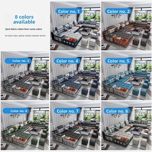Canapé de salon en forme de U, technique, en éponge de latex, détachable et lavable, pour appartements grands et petits, style moderne et simple, vente directe usine - Product Image 6