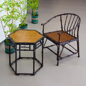 Hexagonal <b>Bamboo</b> Side <b>Table</b> Wabi Sabi Style Coffee <b>Table</b> For Living Room Home Tea Room Tatami Low <b>Table</b> - Product Image 3