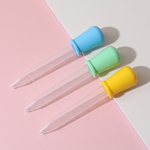 Silicone Graduated Dropper For Infants Anti Choking Design 0-6m Food Grade Bpa Free Easy Clean Feeding <b>Tool</b> - Product Image 2