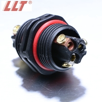 LLT Factory 2 3 4 Pin 2 Way L20 Vis Fil Circulaire Ip68 Connecteur Électrique Led Étanche