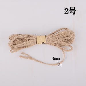 Vente chaude 10 m/pcs naturel Jute ruban sangle tresse pour artisanat et bricolage Jute ruban pour cadeau décoration et emballage faisant des chaussures - Product Image 4