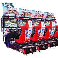Machine de jeu vidéo de voiture de simulateur de course d'arcade à pièces fabriquée en Chine Construction en métal 220V