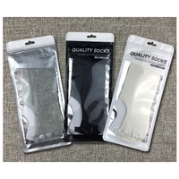 Chaussettes givrées semi-transparentes imprimées de logo personnalisé de haute qualité Emballage Ziplock avec fermeture à glissière pour l'alimentation et le café