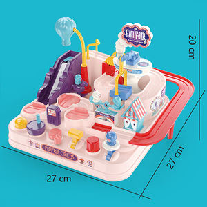 Piste d'épissure de voiture d'inertie de parc d'attractions de cochon Puzzle de voiture de <span class=keywords><strong>Rail</strong></span> grand <span class=keywords><strong>jeu</strong></span> d'aventure - Product Image 2