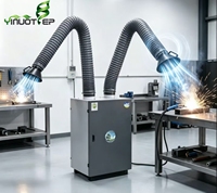 Purificateur de fumées de soudage, double station pour l'extraction simultanée des fumées de soudage
