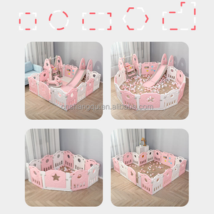 VSUCH 2025 Commerce Personnaliser Petit Parc Bébé Football Enfants <span class=keywords><strong>Jeu</strong></span> Classé Clôture Sol Sécurité Portable Modulaire rose Parc Bébé - Product Image 5