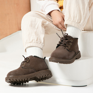 Directo de fábrica al aire libre niños Casual Cowboy Low Top zapatos PU cuero antideslizante suela de goma niños botines - Product Image 6