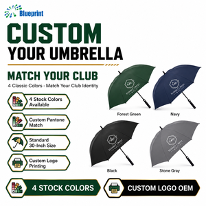 Paraguas de Golf de 30 Pulgadas, Grande y Resistente, con Marco de Fibra de Vidrio OEM, Resistente al Viento, Apertura Automática, Regalos Publicitarios, Impresión de Logotipo Personalizado - Product Image 4