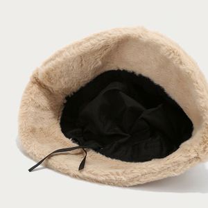 Winter Leopard Soft Velvet Furry Fisherman Cap Women Outdoor Warm <b>Hat</b> Soft Velvet Furry Faux Fur Fluffy Bucket <b>Hats</b> - Product Image 6