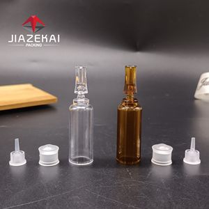 Botellas de vidrio de jeringa <span class=keywords><strong>desechables</strong></span> OEM, vacías transparentes de <span class=keywords><strong>3</strong></span> <span class=keywords><strong>ml</strong></span> para contenedores de suero, tapón de goma, cilindro de plástico - Product Image 3