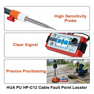 Localizador de Fallas de Cable HP-C12 BNR con Reducción de Ruido TDR, 220V, Alta Tensión, IP65, 1% de Precisión - Product Image 4
