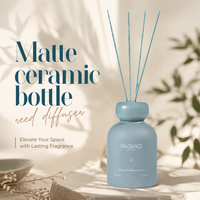 Diffuseur de parfum en céramique Morandi en forme de gourde, finition mate, avec bâtonnets de couleur assortie, pour espaces commerciaux – Vente directe usine